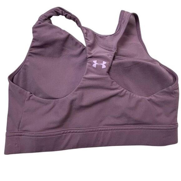 Under Armour Women's Sports Bra S Purple Medium Support Racerback - Picture 2 of 5